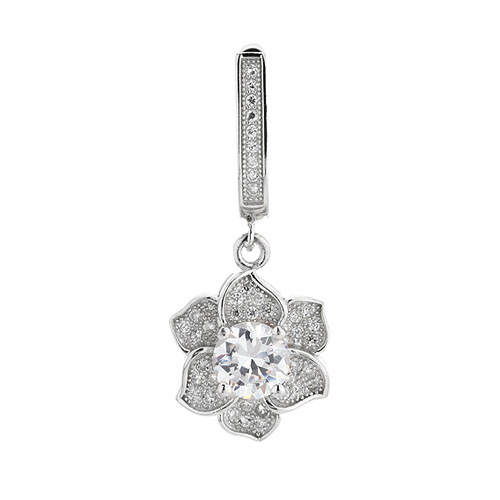 boucle oreille femme argent zirconium 9300212 pic2