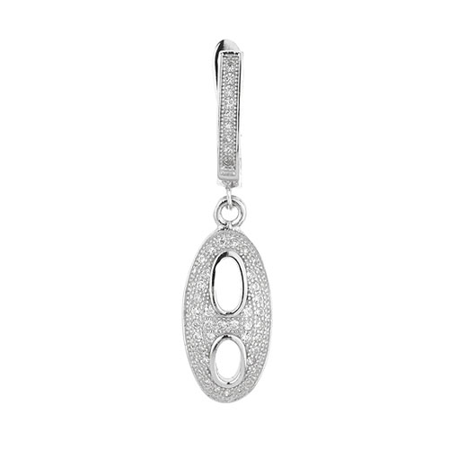 boucle oreille femme argent zirconium 9300220 pic2