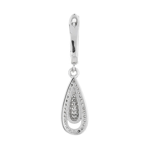 boucle oreille femme argent zirconium 9300225 pic4