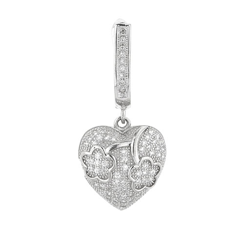 boucle oreille femme argent zirconium 9300226 pic2