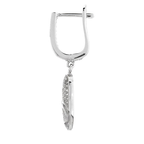 boucle oreille femme argent zirconium 9300227 pic3