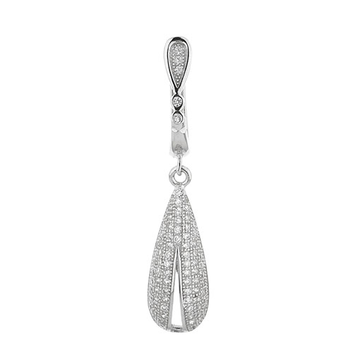 boucle oreille femme argent zirconium 9300228 pic2