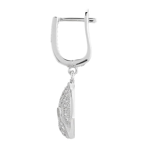 boucle oreille femme argent zirconium 9300230 pic3