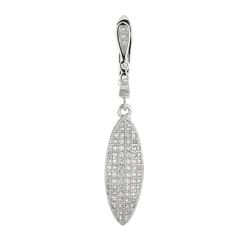 boucle oreille femme argent zirconium 9300231 pic2