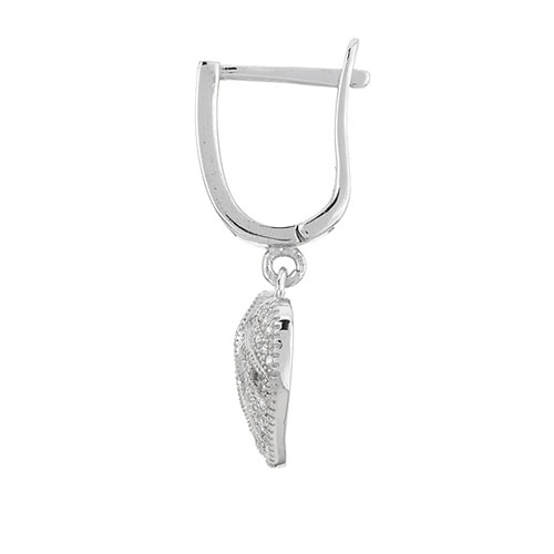 boucle oreille femme argent zirconium 9300232 pic3