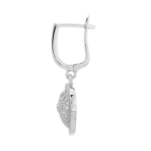 boucle oreille femme argent zirconium 9300238 pic3