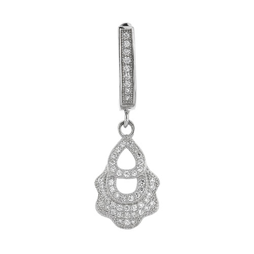 boucle oreille femme argent zirconium 9300239 pic2