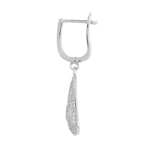 boucle oreille femme argent zirconium 9300241 pic3