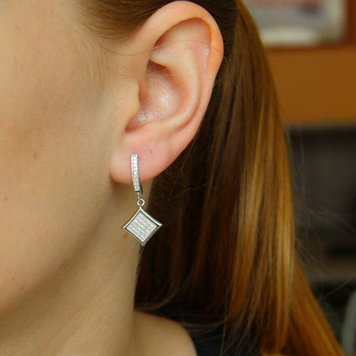 boucle oreille femme argent zirconium 9300255 pic5