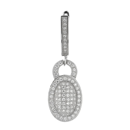 boucle oreille femme argent zirconium 9300257 pic2