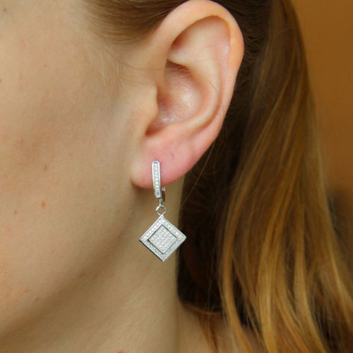 boucle oreille femme argent zirconium 9300258 pic5