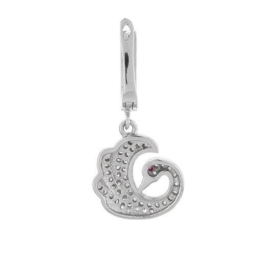 boucle oreille femme argent zirconium 9300259 pic4