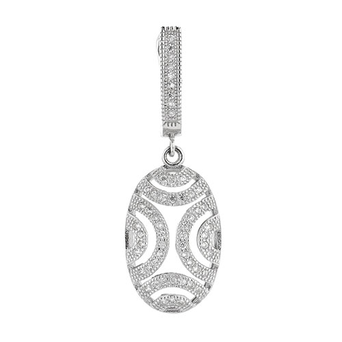 boucle oreille femme argent zirconium 9300263 pic2
