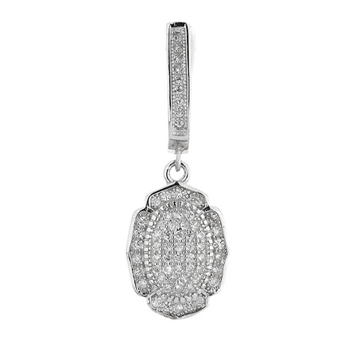 boucle oreille femme argent zirconium 9300265 pic2