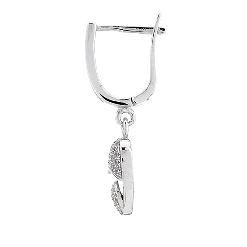 boucle oreille femme argent zirconium 9300267 pic3