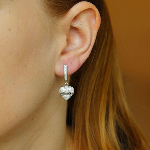 boucle oreille femme argent zirconium 9300267 pic5