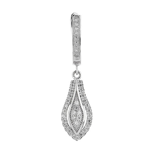 boucle oreille femme argent zirconium 9300268 pic2