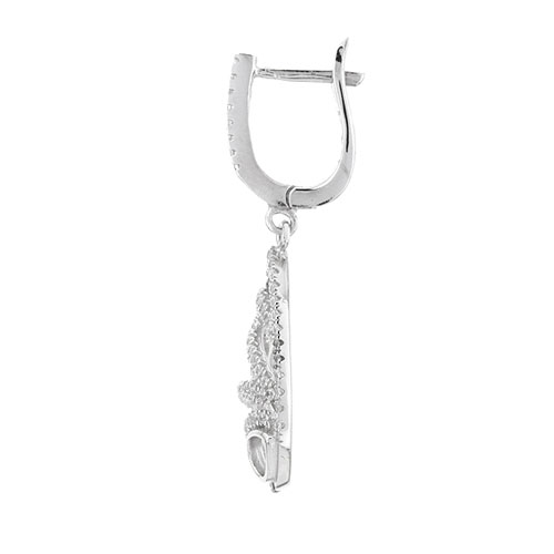 boucle oreille femme argent zirconium 9300269 pic3