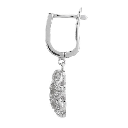 boucle oreille femme argent zirconium 9300271 pic3