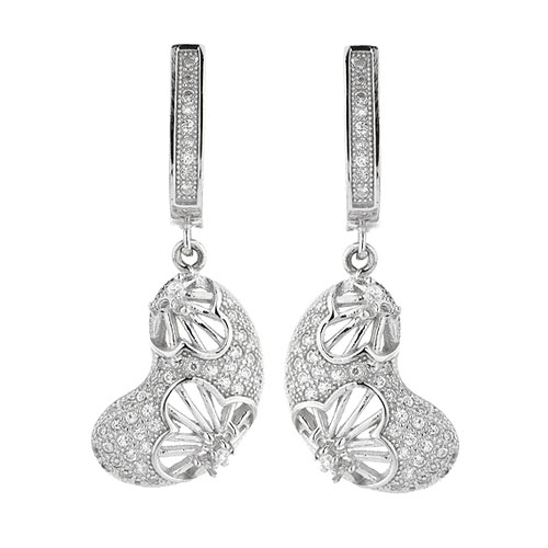 boucle oreille femme argent zirconium 9300272 pic2