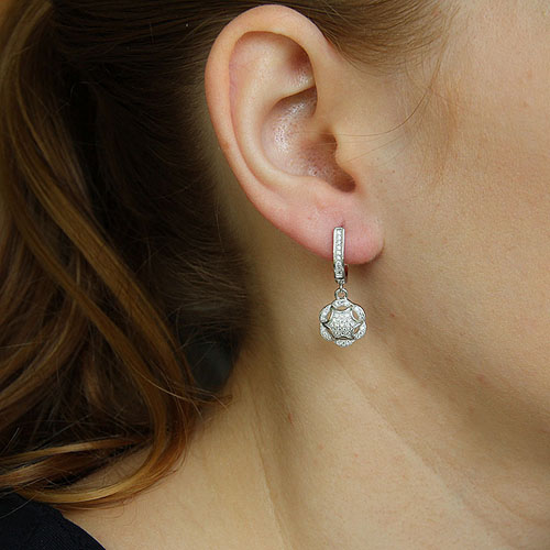 boucle oreille femme argent zirconium 9300273 pic5