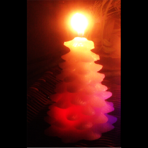bougie led RGB sapin noel flamme
