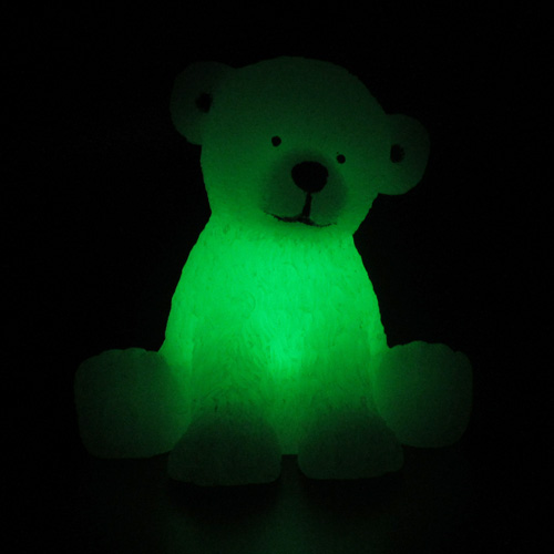 bougie led en cire ours blanc pic10