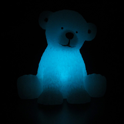 bougie led en cire ours blanc pic11