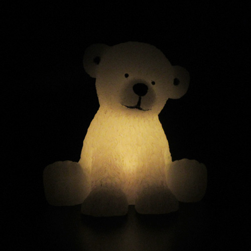 bougie led en cire ours blanc pic8