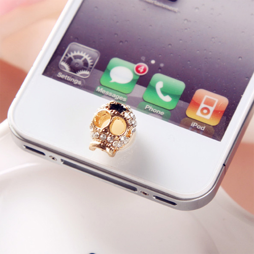 bouton iphone crane diamant