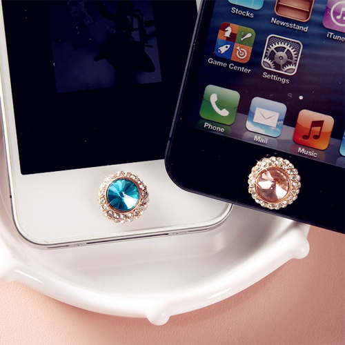 bouton iphone diamant