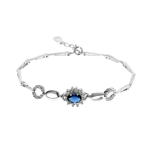 bracelet femme argent zirconium 9500014