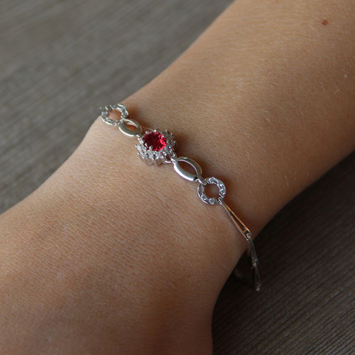 bracelet femme argent zirconium 9500015 pic4