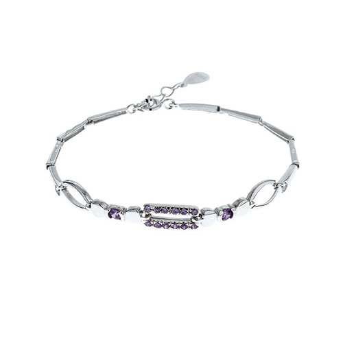 bracelet femme argent zirconium 9500030