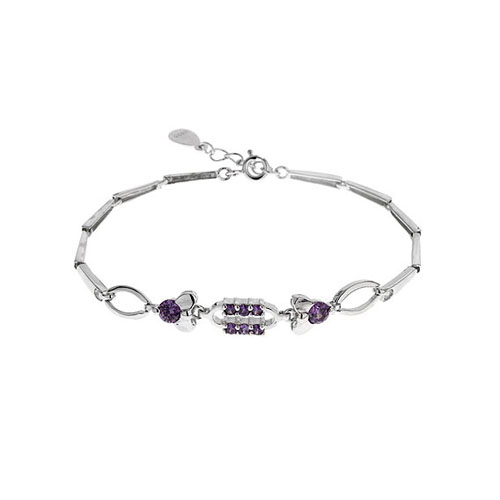 bracelet femme argent zirconium 9500032