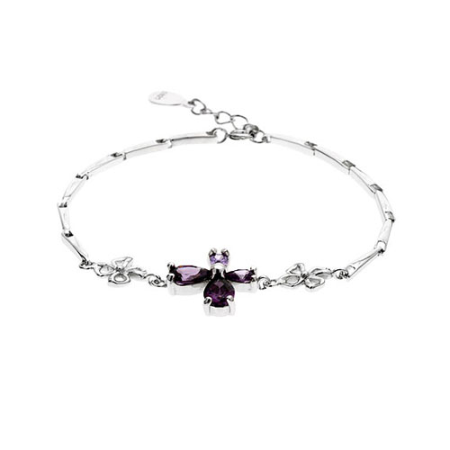 bracelet femme argent zirconium 9500034