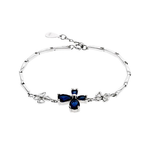 bracelet femme argent zirconium 9500036