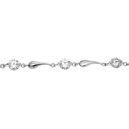 bracelet femme argent zirconium 9500037 pic2