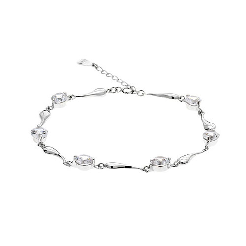 bracelet femme argent zirconium 9500037