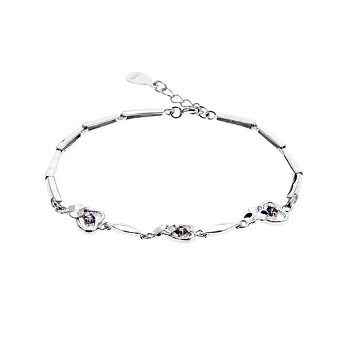 bracelet femme argent zirconium 9500041