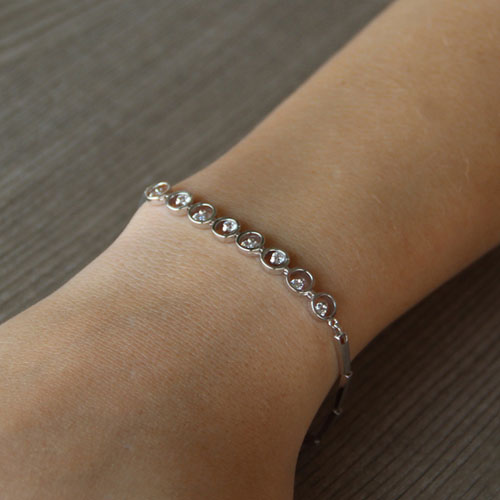 bracelet femme argent zirconium 9500042 pic4