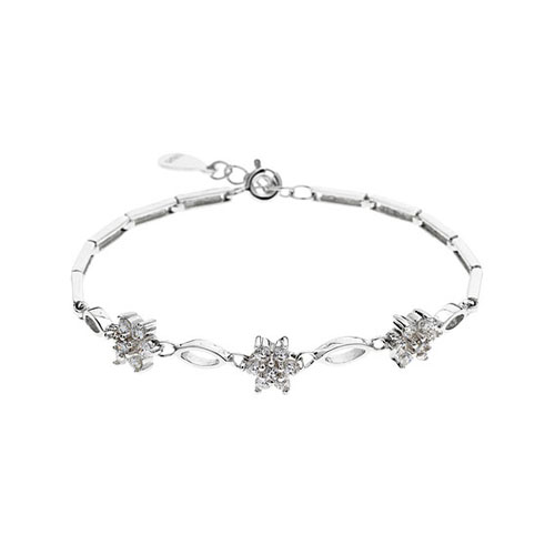 bracelet femme argent zirconium 9500044