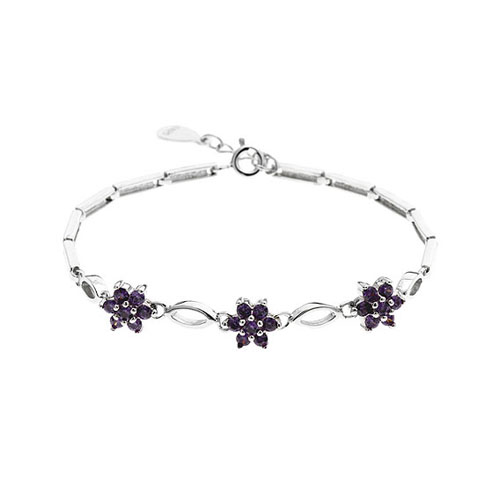 bracelet femme argent zirconium 9500045