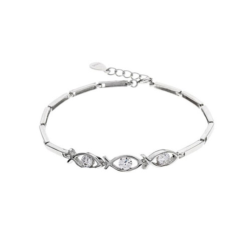 bracelet femme argent zirconium 9500046
