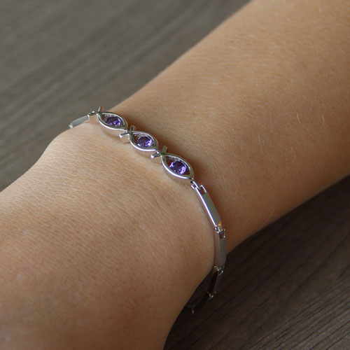 bracelet femme argent zirconium 9500047 pic4