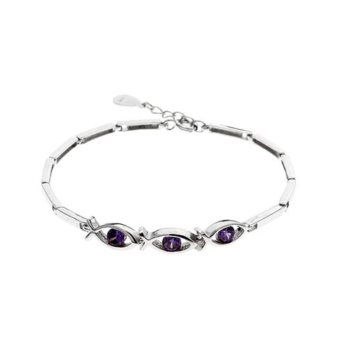 bracelet femme argent zirconium 9500047