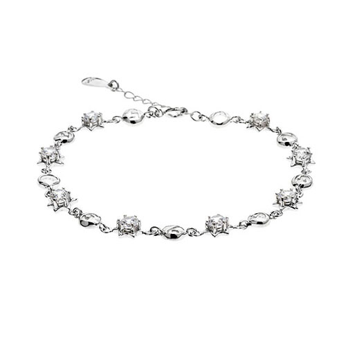bracelet femme argent zirconium 9500048