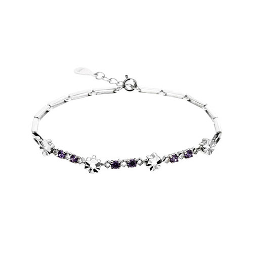 bracelet femme argent zirconium 9500051