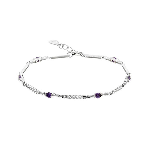 bracelet femme argent zirconium 9500053