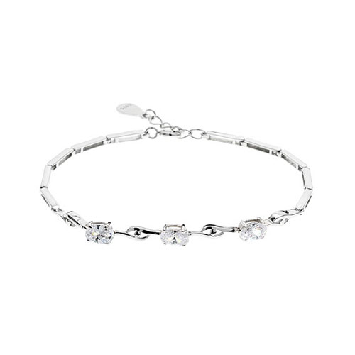 bracelet femme argent zirconium 9500054